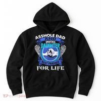 Asshole Dad And Smartass Daughter Best Friends Fod Life Hoodie thumb 0