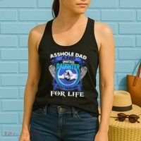 Asshole Dad And Smartass Daughter Best Friends Fod Life Women's Tank Top thumb 2
