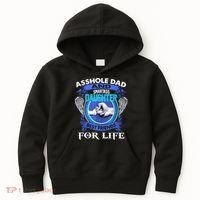 Asshole Dad And Smartass Daughter Best Friends Fod Life Kids Hoodie thumb 0