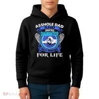 Asshole Dad And Smartass Daughter Best Friends Fod Life Kids Hoodie thumb 4