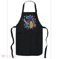 Autism Dinosaur And Puzzle Pieces Apron thumb 0