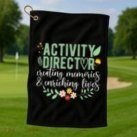 Activity Director Appreciation Activity Professional Week Golf Towel thumb 1