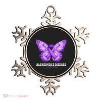 Alzheimers Disease Awareness Month Purple Ribbon Butterfly Ornament thumb 0