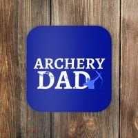 Archery Dad Archer Bow Arrow Father's Day Sports Lover Cute Gift Coaster thumb 0