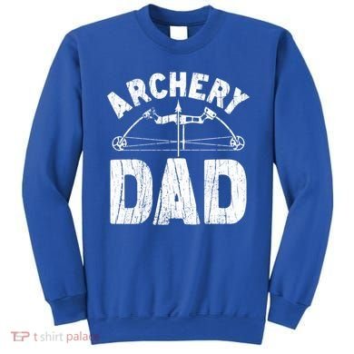 Archery Dad Archer Fathers Day Vintage Funny Gift Bow And Arrow Gift Sweatshirt