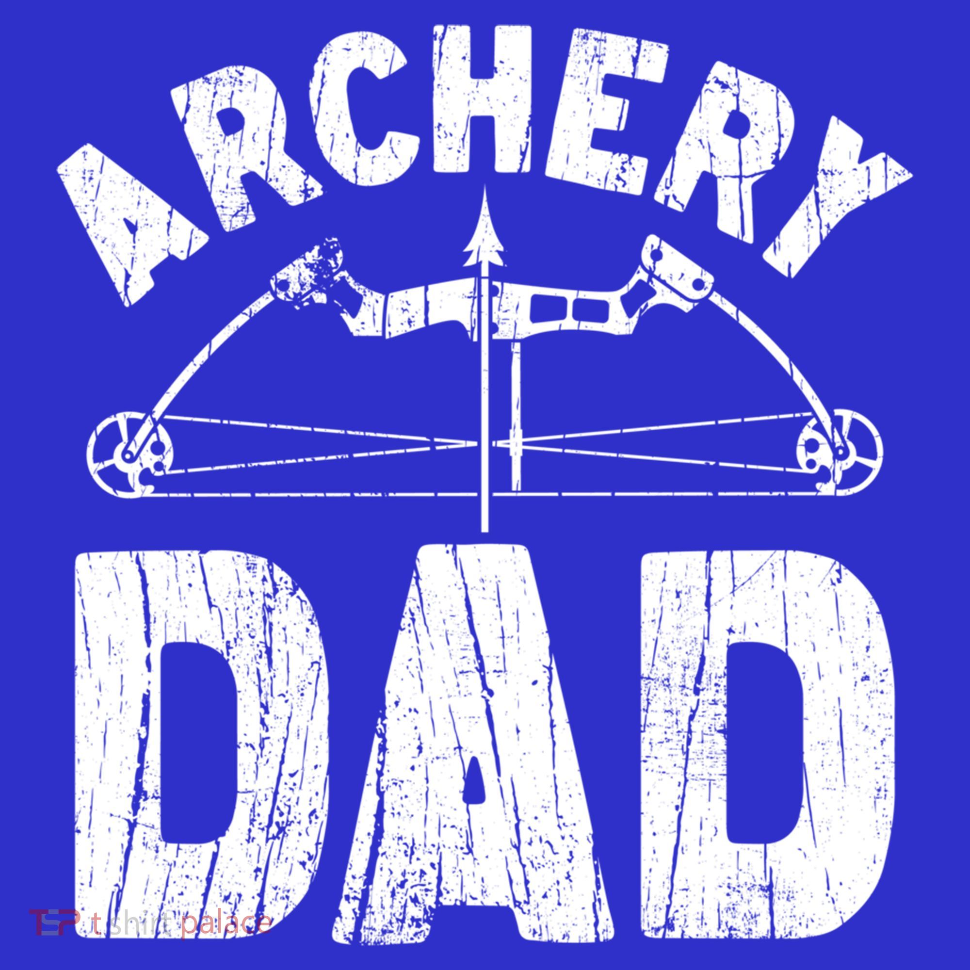 Archery Dad Archer Fathers Day Vintage Funny Gift Bow And Arrow Gift T-Shirt