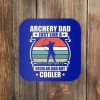 Archery Dad Archer Lover Bow Fathers Day Gift Coaster thumb 0
