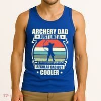 Archery Dad Archer Lover Bow Fathers Day Gift Tank Top thumb 3