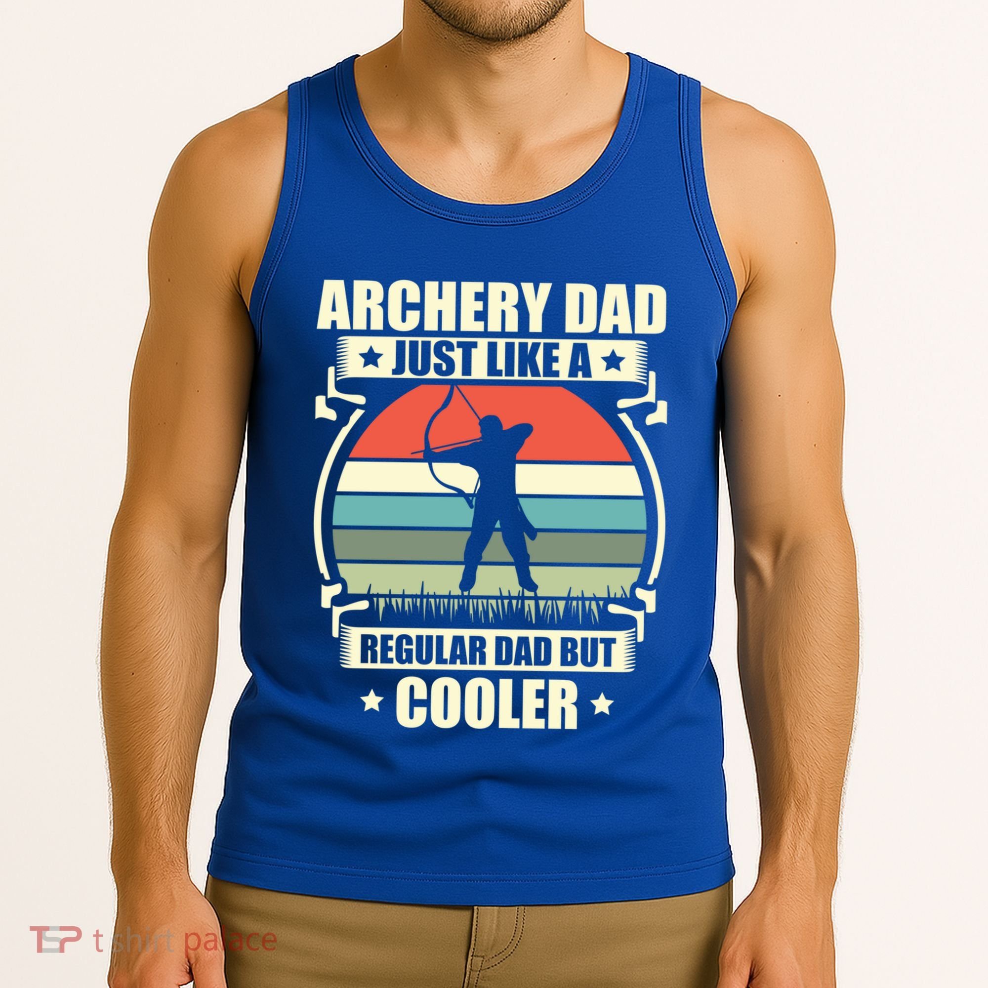 Archery Dad Archer Lover Bow Fathers Day Gift Tank Top