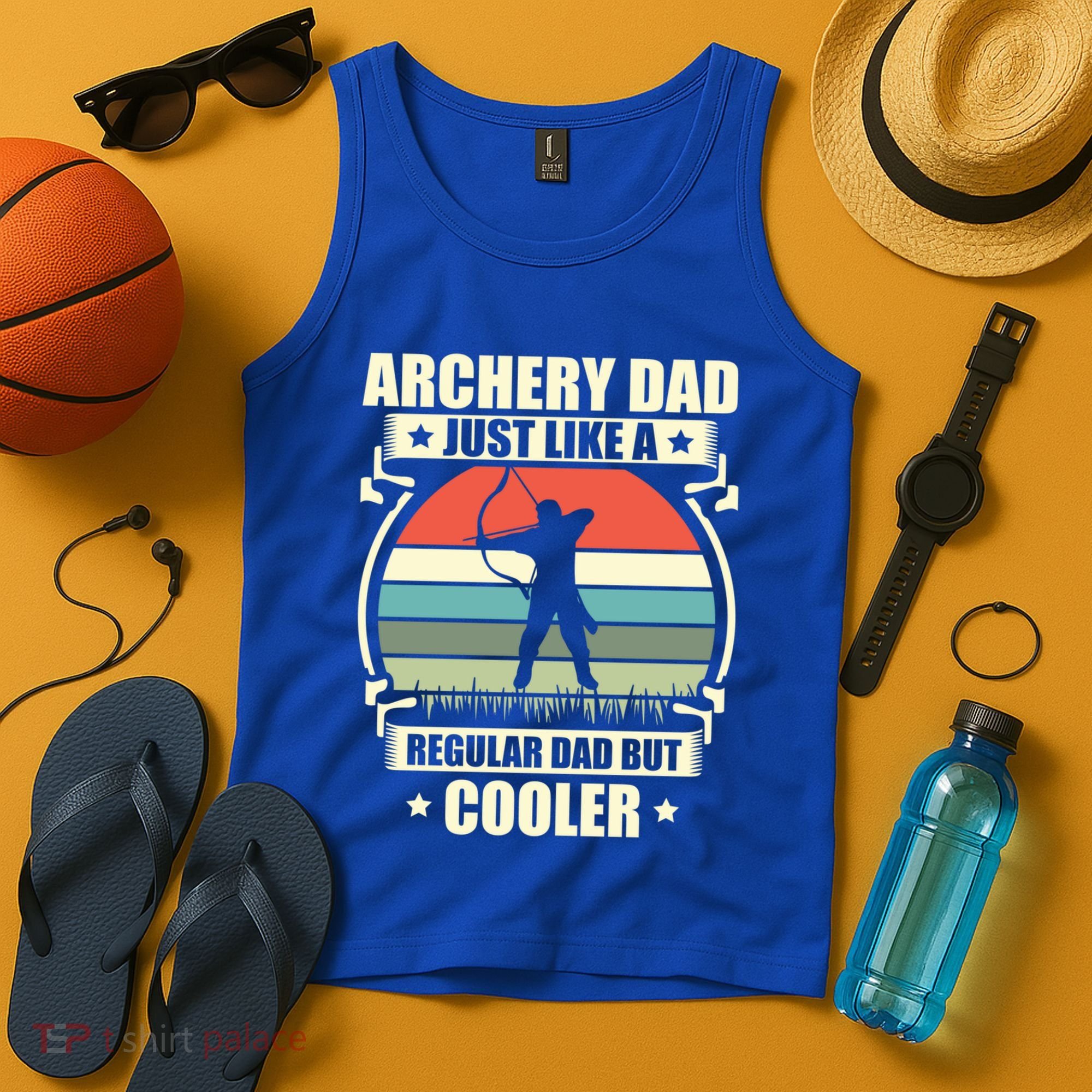 Archery Dad Archer Lover Bow Fathers Day Gift Tank Top