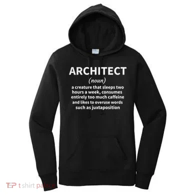 Architect Definition Architecture Student Architect Gift Women's Hoodie