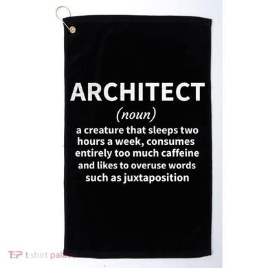 Architect Definition Architecture Student Architect Gift Golf Towel
