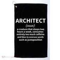 Architect Definition Architecture Student Architect Gift Golf Towel thumb 0