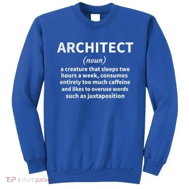Architect Definition Architecture Student Architect Gift Sweatshirt