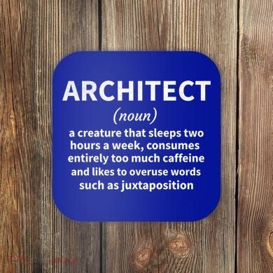 Architect Definition Architecture Student Architect Gift Coaster