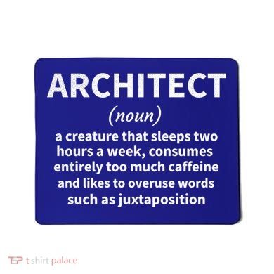 Architect Definition Architecture Student Architect Gift Mousepad