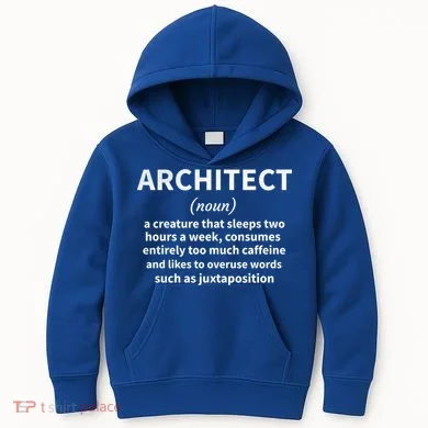 Architect Definition Architecture Student Architect Gift Kids Hoodie