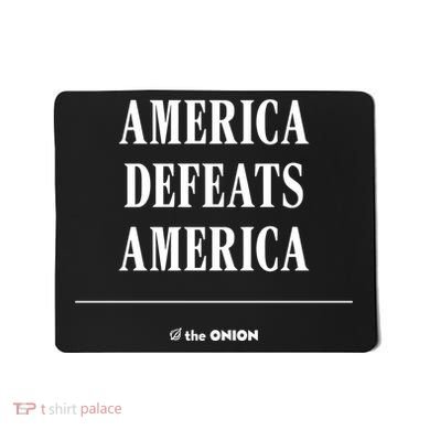 America Defeats America Mousepad