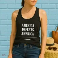 America Defeats America Women's Tank Top thumb 2