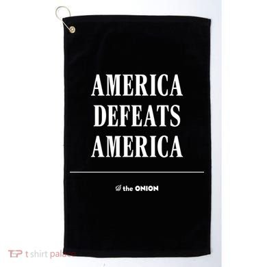 America Defeats America Golf Towel