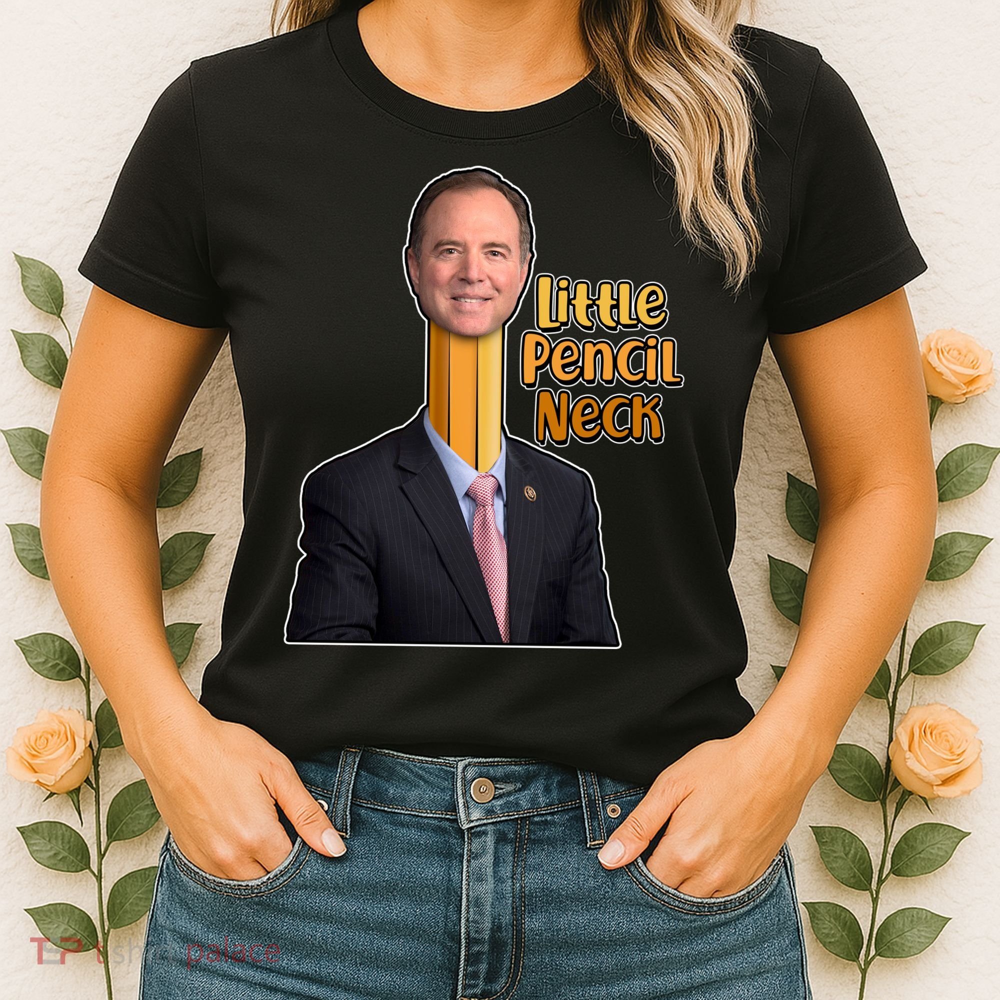 Adam Schiff Little Pencil Neck Women's T-Shirt