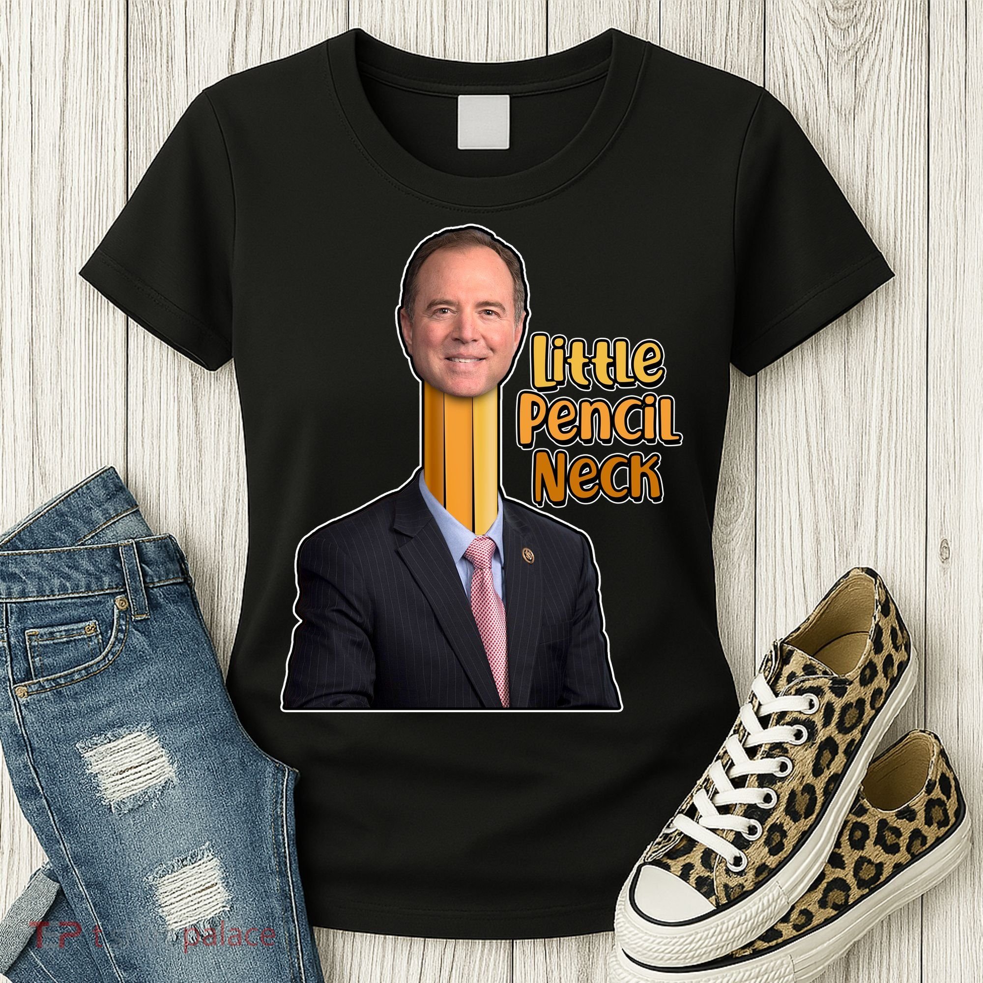 Adam Schiff Little Pencil Neck Women's T-Shirt