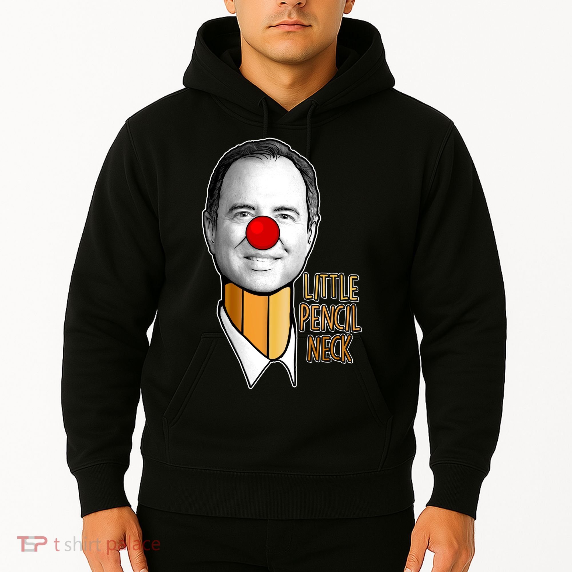 Adam Schiff Little Pencil Neck Funny Trump Hoodie