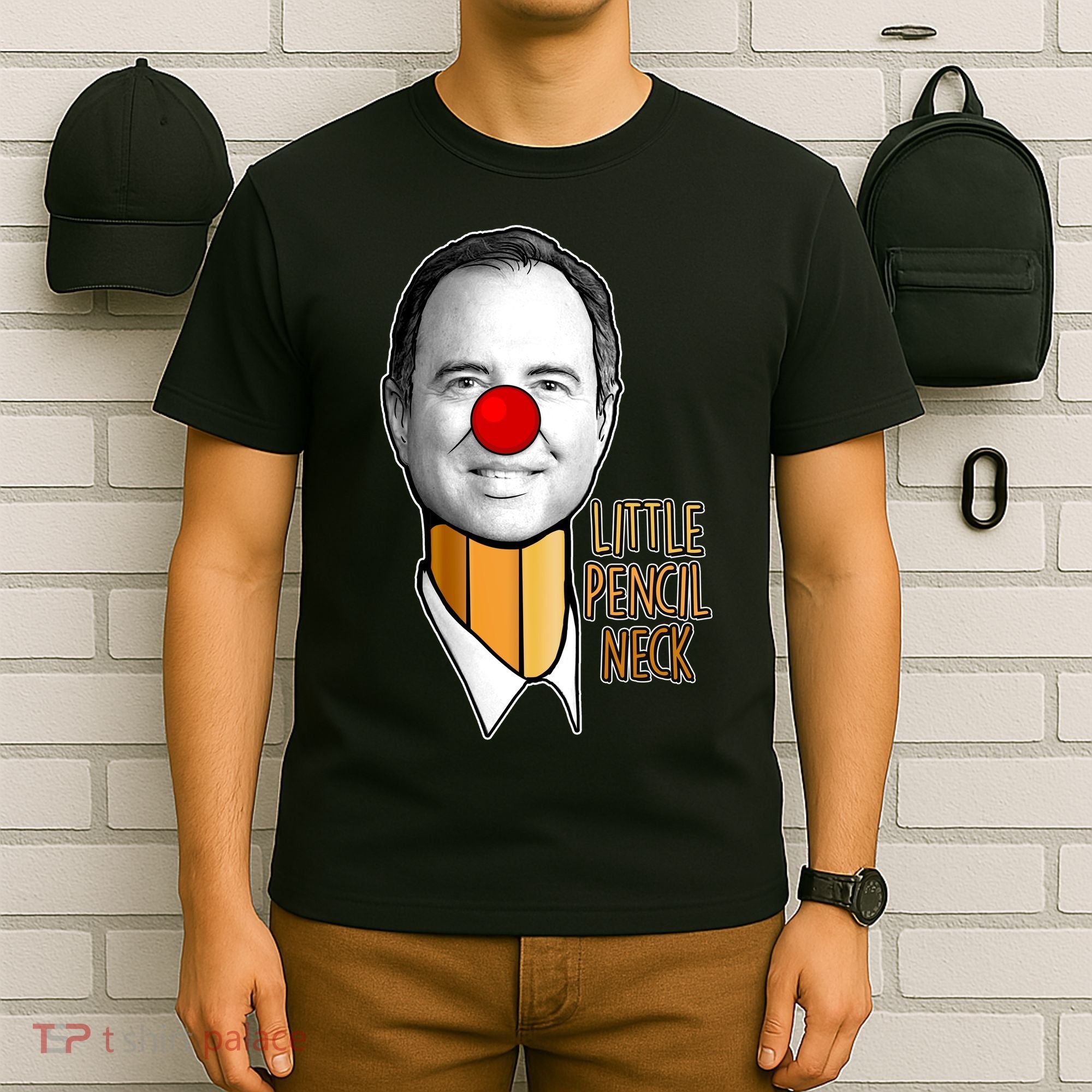 Adam Schiff Little Pencil Neck Funny Trump T-Shirt
