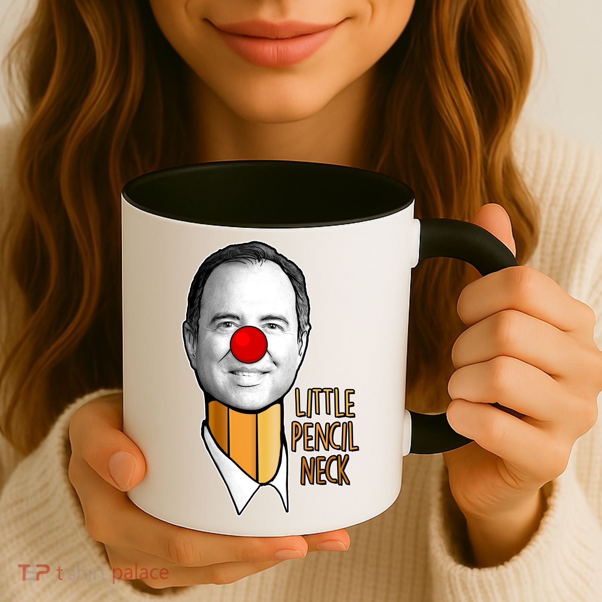 Adam Schiff Little Pencil Neck Funny Trump Coffee Mug