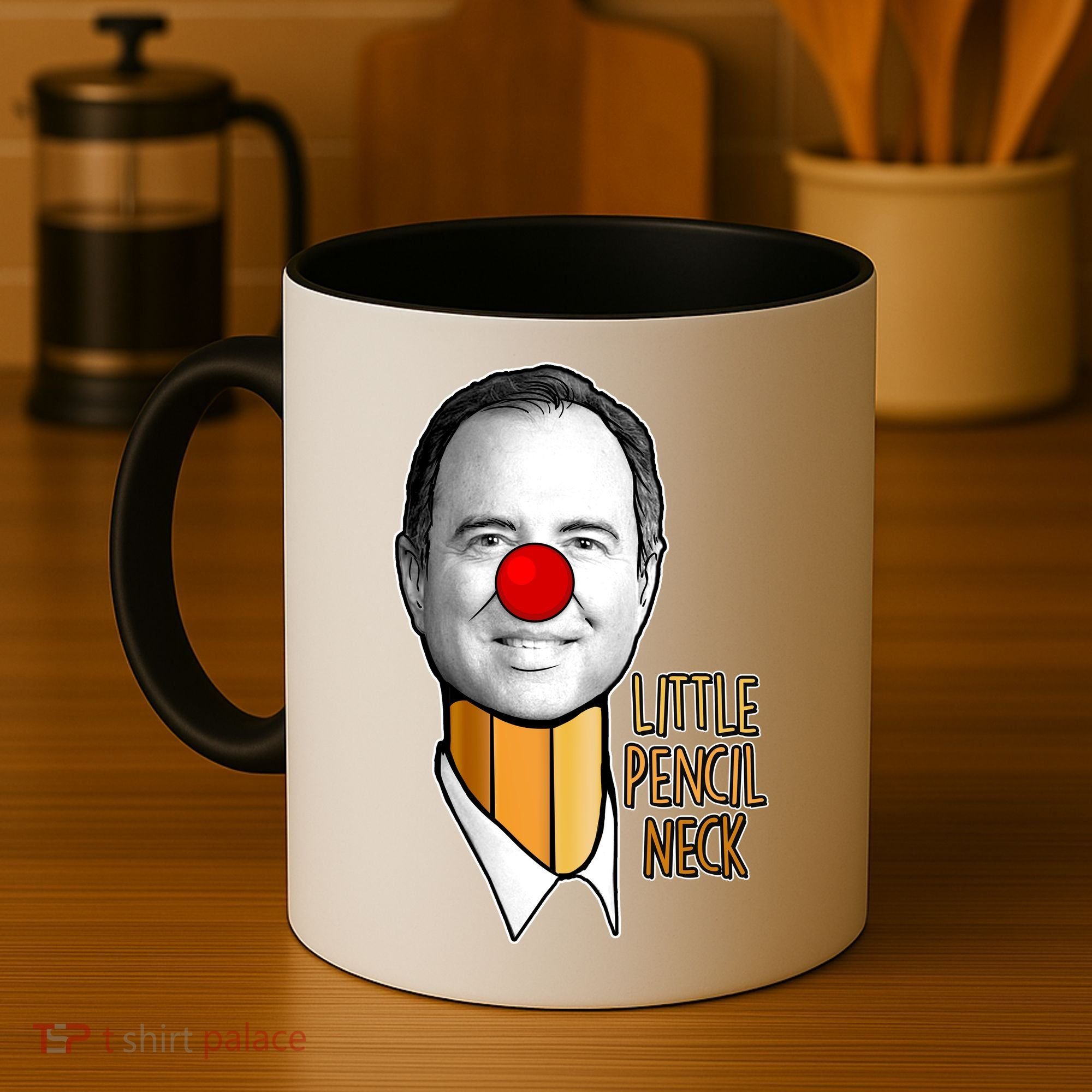 Adam Schiff Little Pencil Neck Funny Trump Coffee Mug