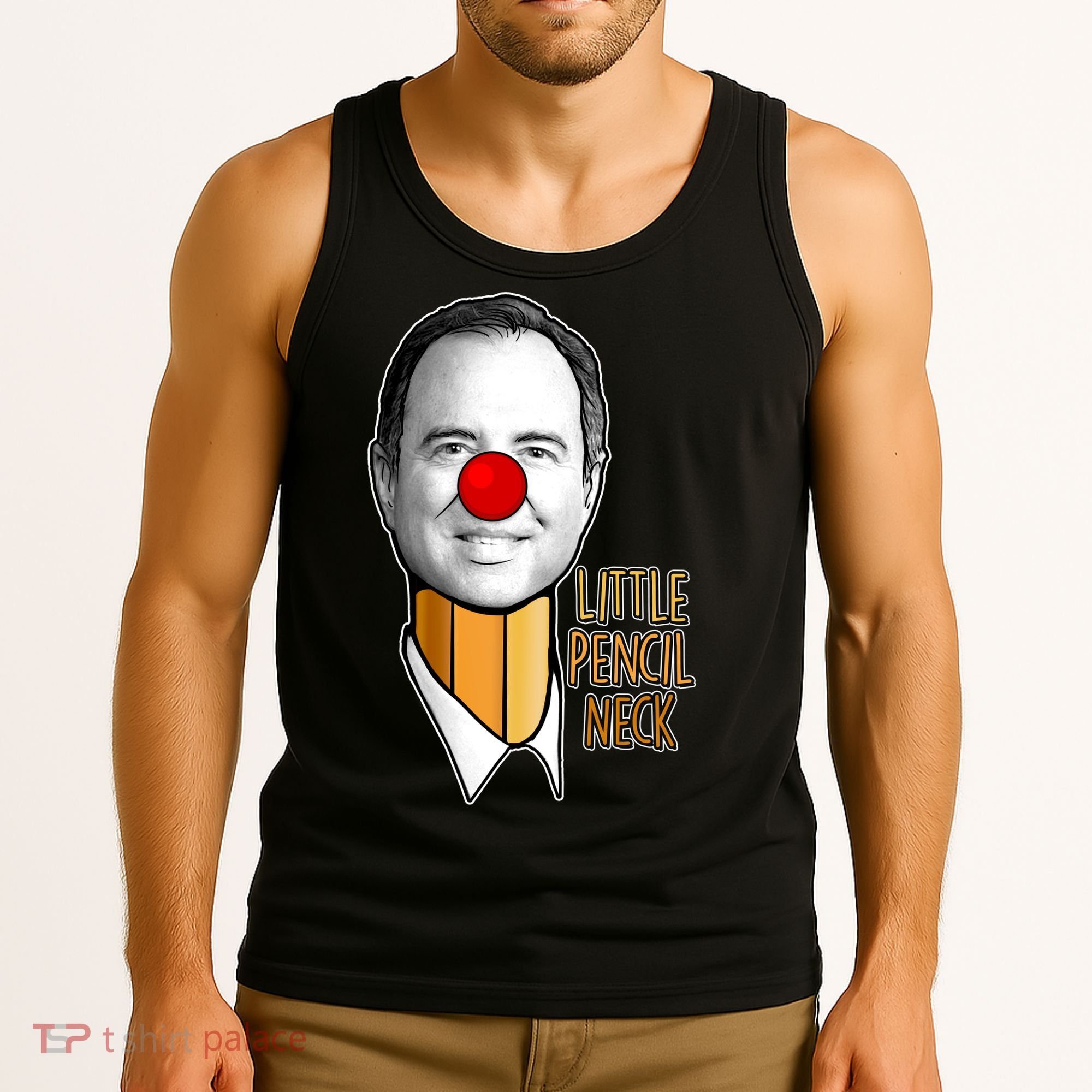 Adam Schiff Little Pencil Neck Funny Trump Tank Top