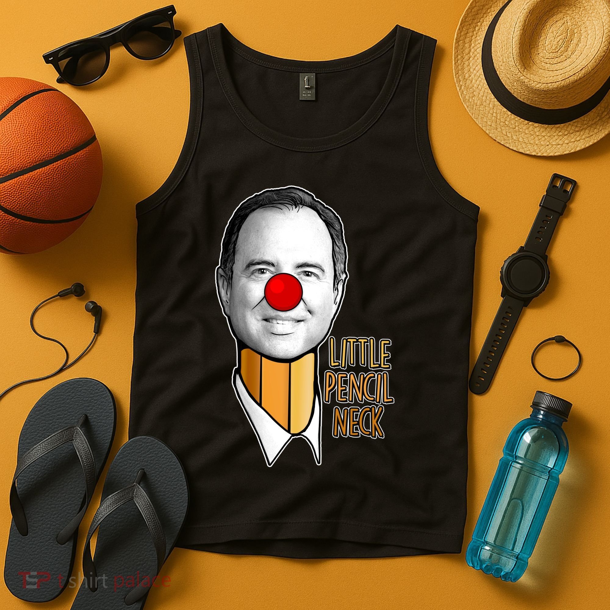 Adam Schiff Little Pencil Neck Funny Trump Tank Top