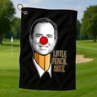 Adam Schiff Little Pencil Neck Funny Trump Golf Towel thumb 1