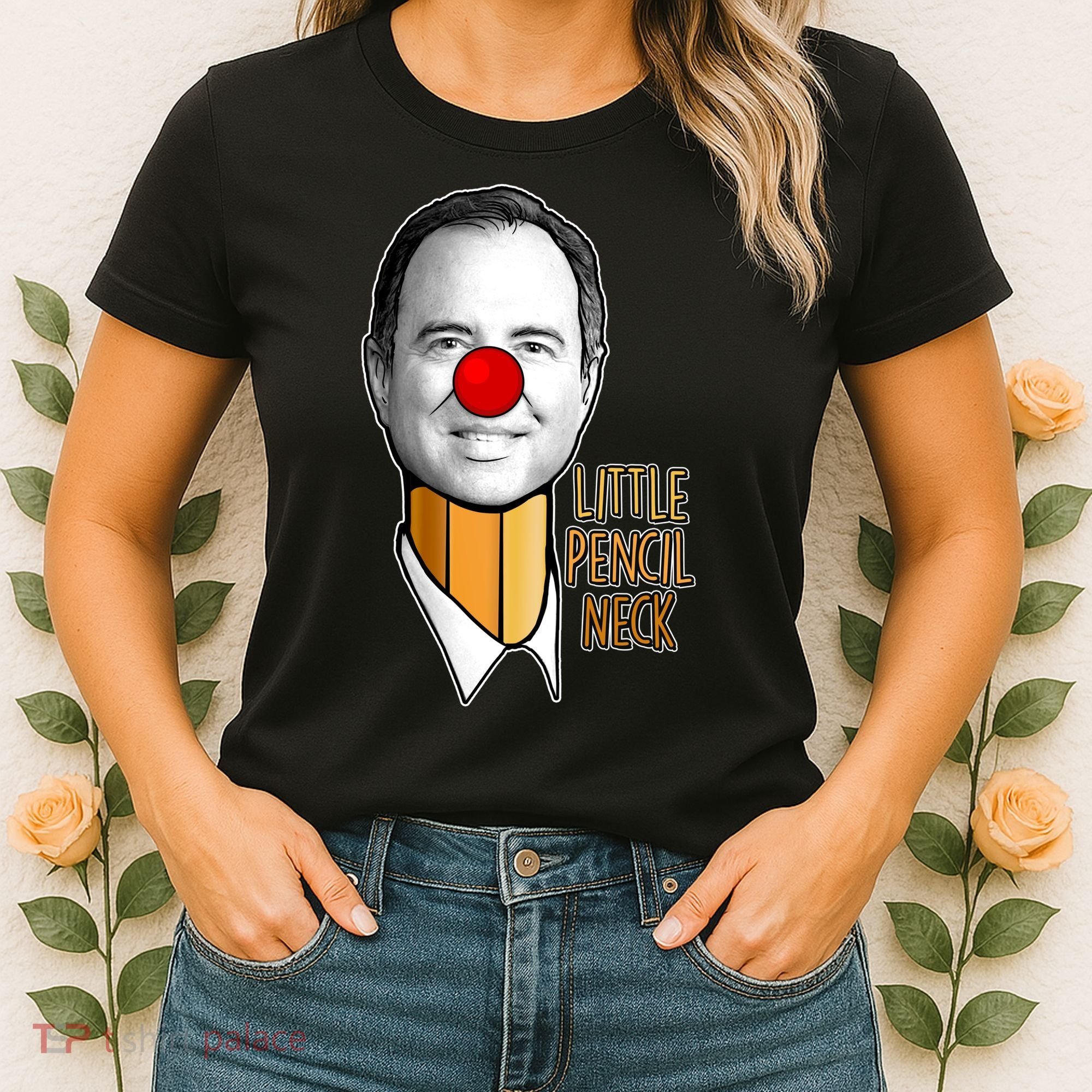 Adam Schiff Little Pencil Neck Funny Trump Women's T-Shirt