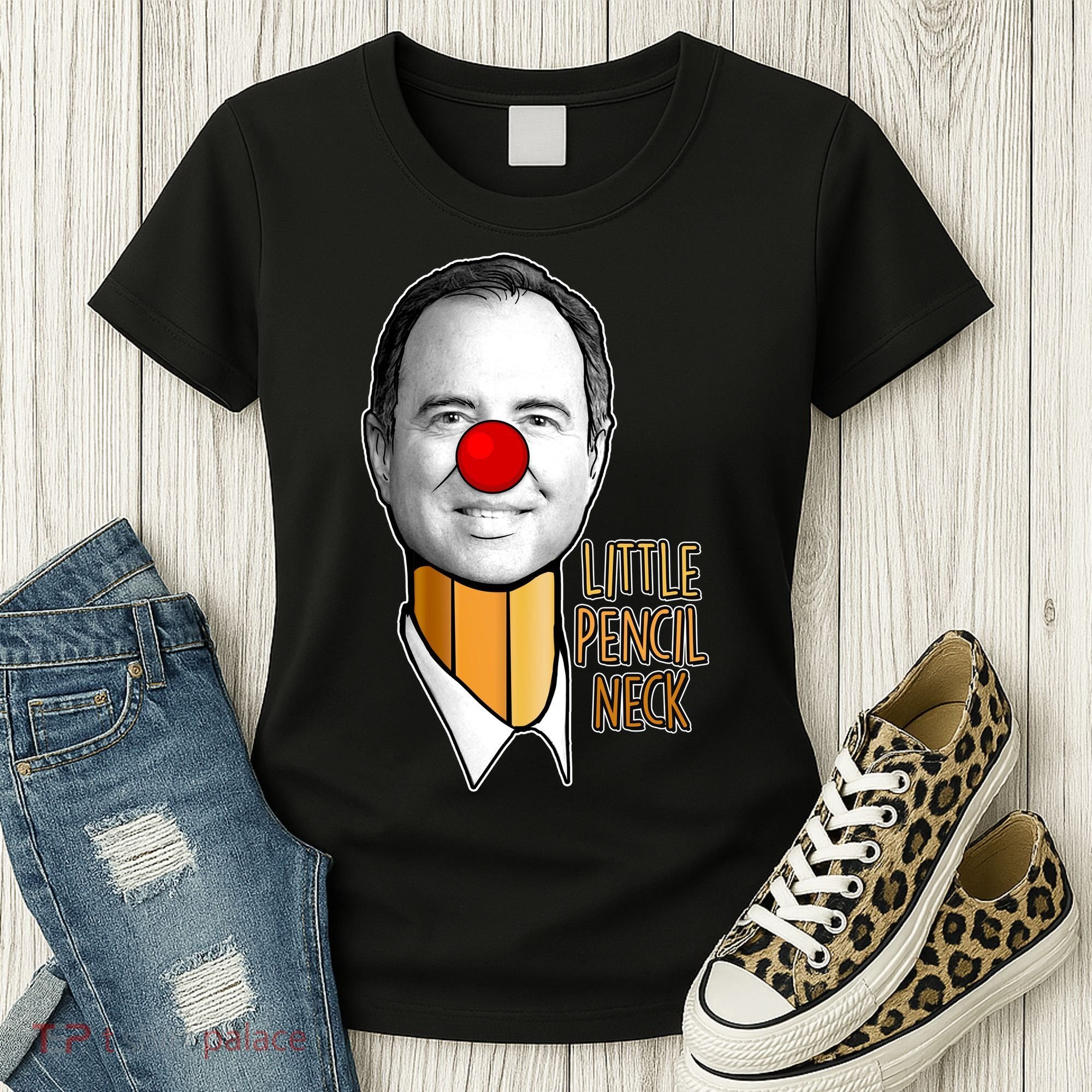 Adam Schiff Little Pencil Neck Funny Trump Women's T-Shirt