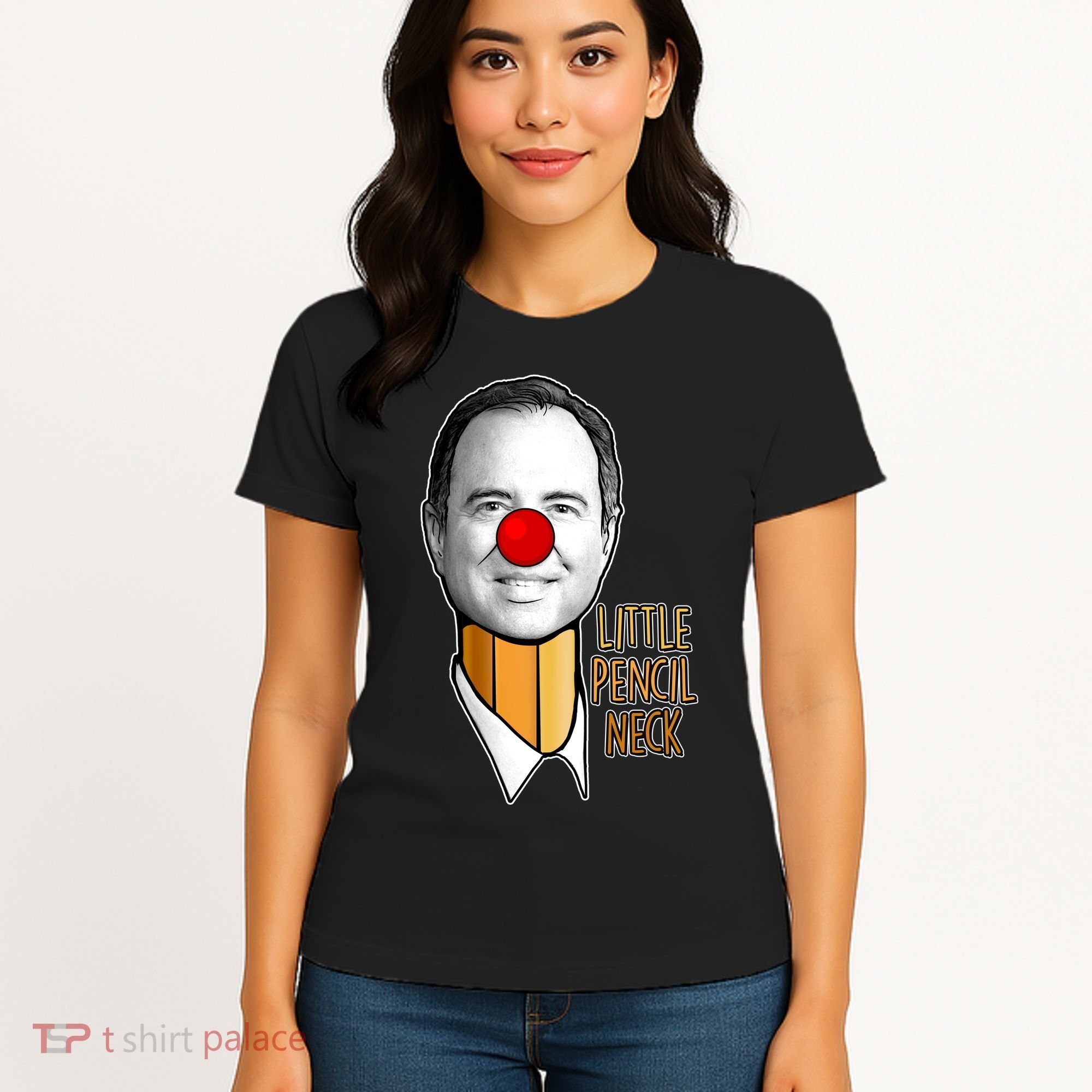 Adam Schiff Little Pencil Neck Funny Trump Women's T-Shirt