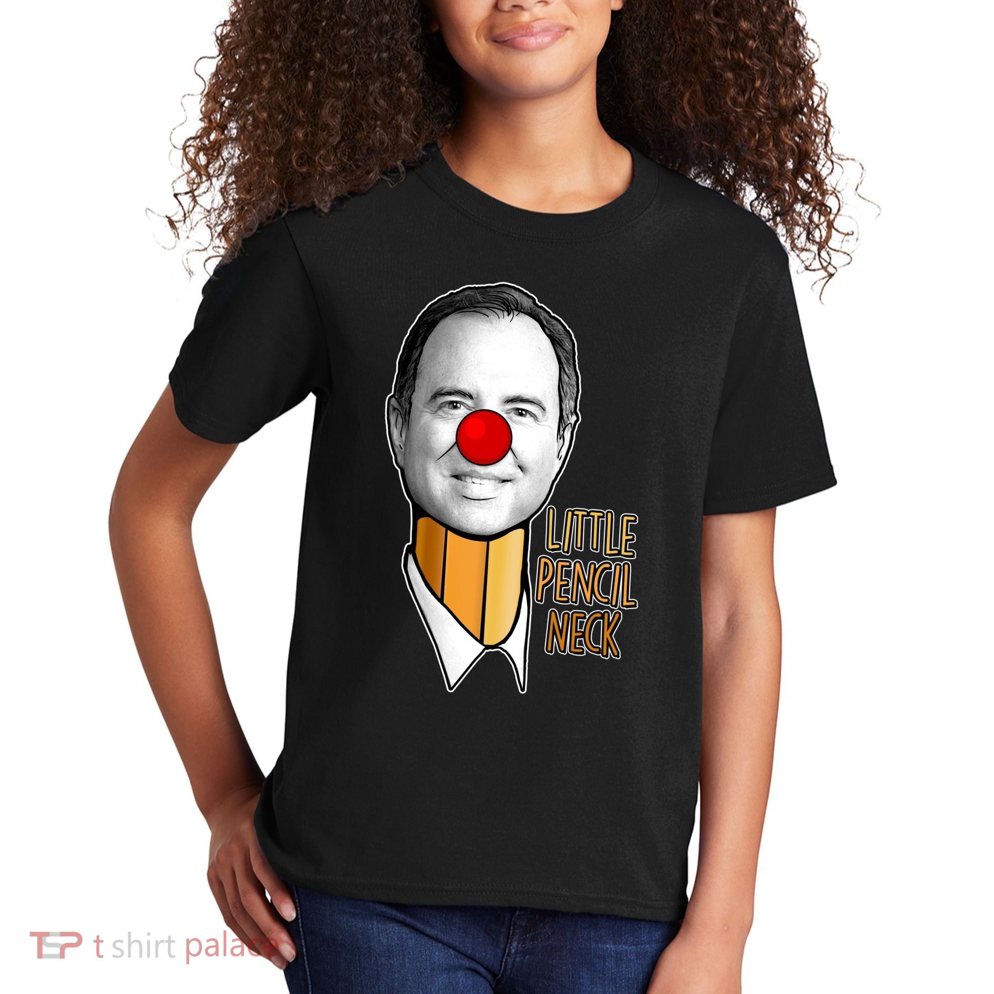 Adam Schiff Little Pencil Neck Funny Trump Kids T-Shirt