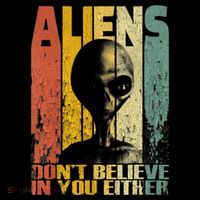 Aliens Dont Believe In You Either Toddler Hoodie thumb 2
