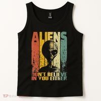 Aliens Dont Believe In You Either Tank Top thumb 2