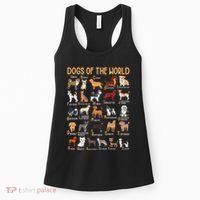 Alphabet Dog Breeds Various Kawaii Cartoon Dogs Dog Women's Tank Top thumb 0