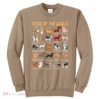 Alphabet Dog Breeds Various Kawaii Cartoon Dogs Dog Sweatshirt thumb 0