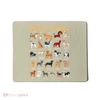Alphabet Dog Breeds Various Kawaii Cartoon Dogs Dog Mousepad thumb 0