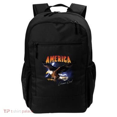 American Dreamer Bald Eagle In Action Backpack