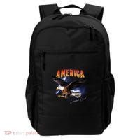 American Dreamer Bald Eagle In Action Backpack thumb 0
