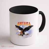 American Dreamer Bald Eagle In Action Coffee Mug thumb 1