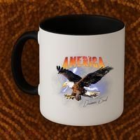 American Dreamer Bald Eagle In Action Coffee Mug thumb 2