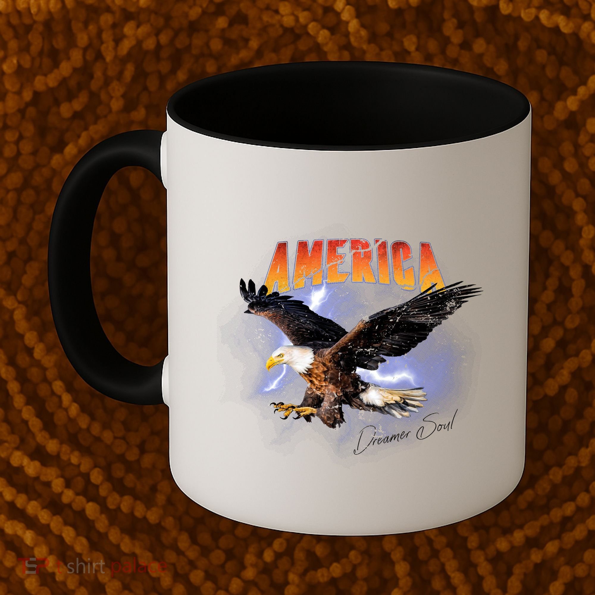 American Dreamer Bald Eagle In Action Coffee Mug