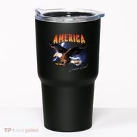 American Dreamer Bald Eagle In Action Tumbler thumb 0