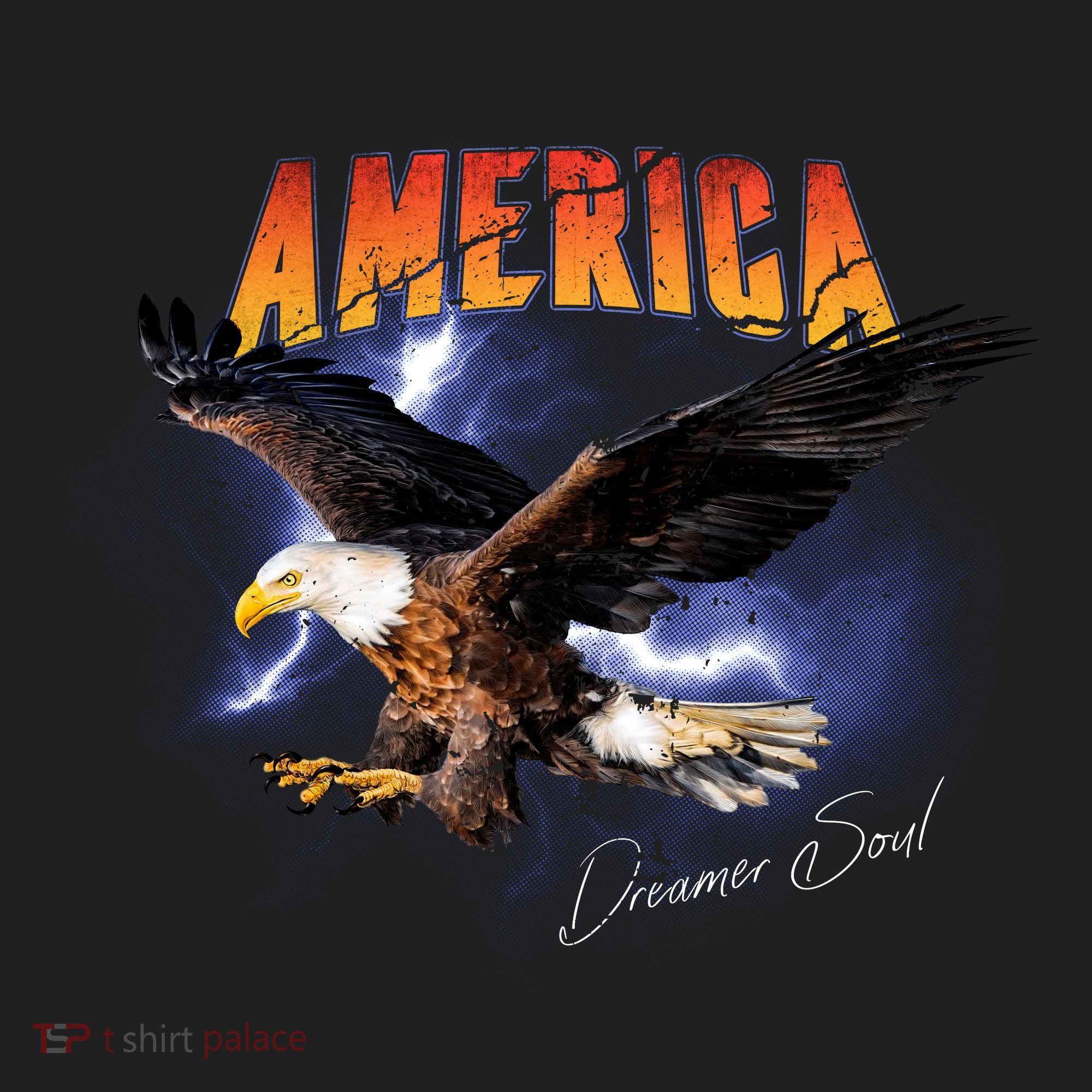 American Dreamer Bald Eagle In Action Tumbler
