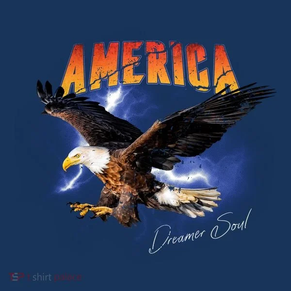 American Dreamer Bald Eagle In Action Doggie Tank